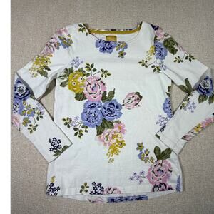 Joules Women 6 Floral Print Long Sleeve Cottagecore Casual Countryside Top